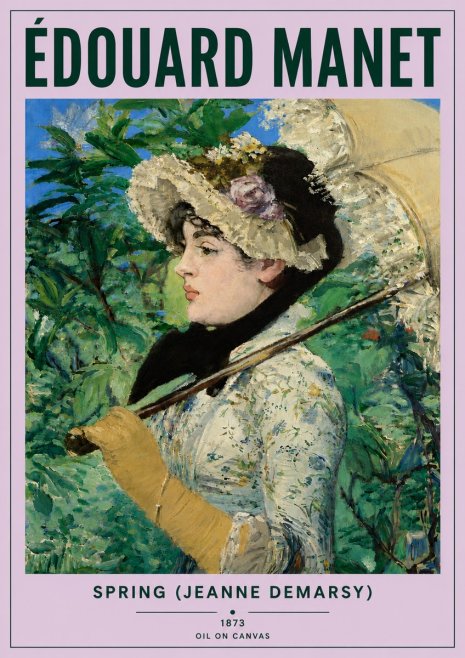 Édouard Manet Spring (Jeanne Demarsy) No6 - Poster