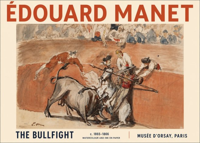 Édouard Manet The Bullfight I No4 - Poster
