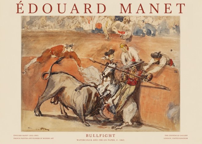 Édouard Manet The Bullfight I No6 - Poster