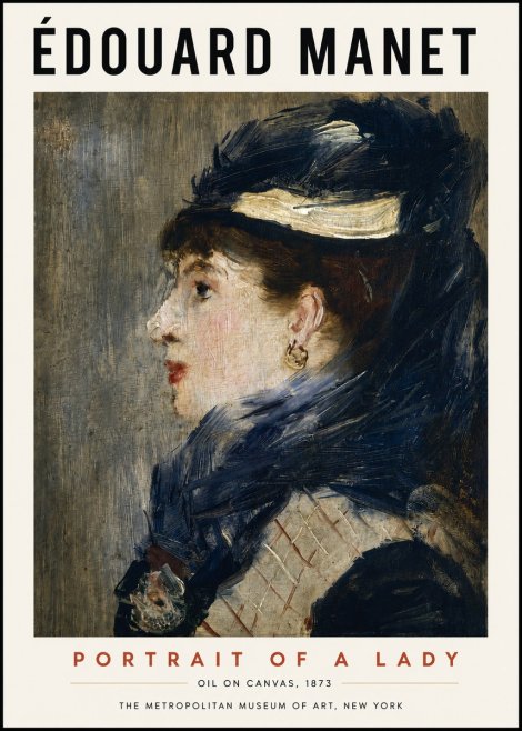 Édouard Manet Portrait of a Lady No3 - Poster
