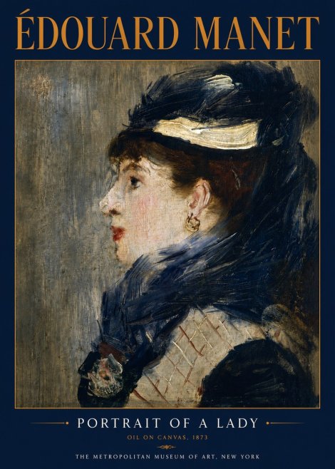 Édouard Manet Portrait of a Lady No4 - Poster