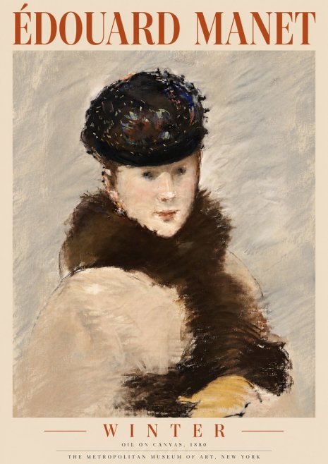Édouard Manet Winter No5 - Poster