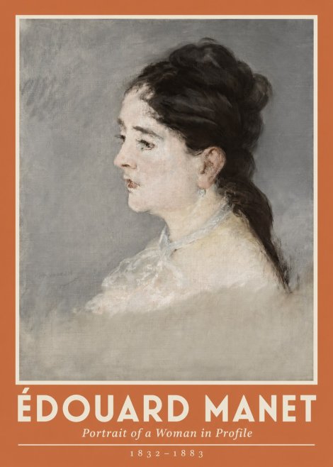 Édouard Manet Portrait of a Woman in Profile No2 - Poster