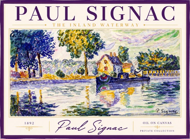 Signac The Inland Waterway No2 - Poster