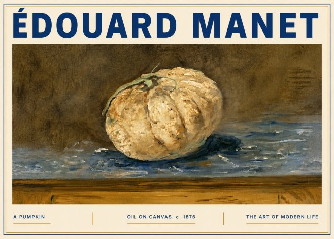Édouard Manet A Pumpkin No6 - Poster