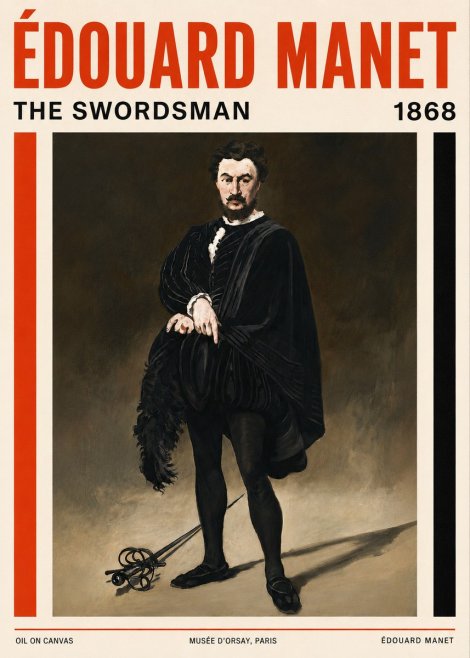 Édouard Manet The Swordsman No4 - Poster