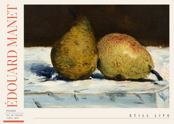 Édouard Manet Pears No3 - Poster