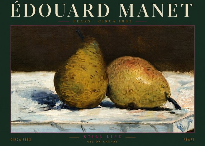 Édouard Manet Pears No5 - Poster