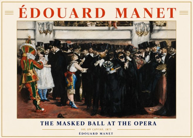 Édouard Manet The Masked Ball at the Opera No4 - Poster