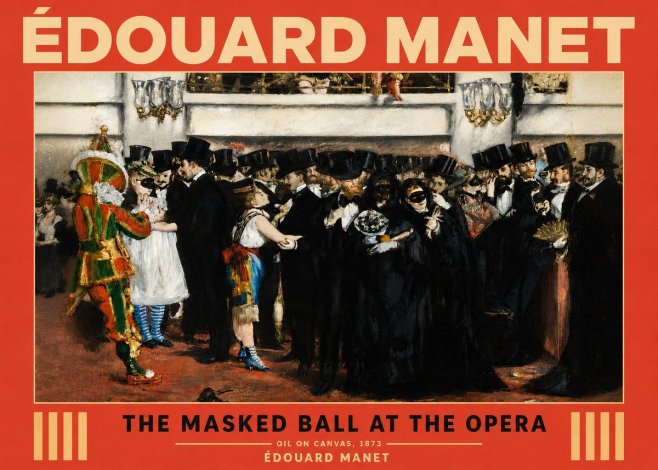 Édouard Manet The Masked Ball at the Opera No5 - Poster