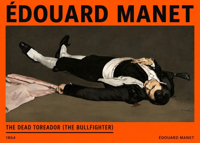 Édouard Manet The Dead Toreador (the Bullfighter) No2 - Poster