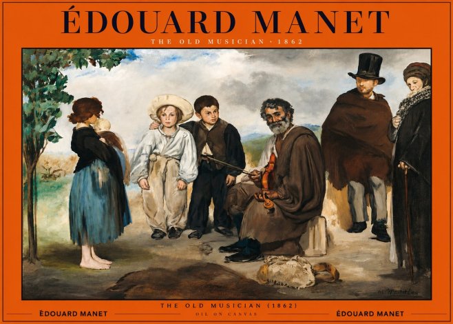 Édouard Manet The Old Musician - 1862 No2 - Poster