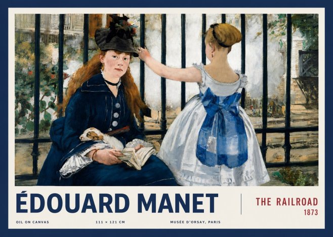 Édouard Manet The Railroad No3 - Poster