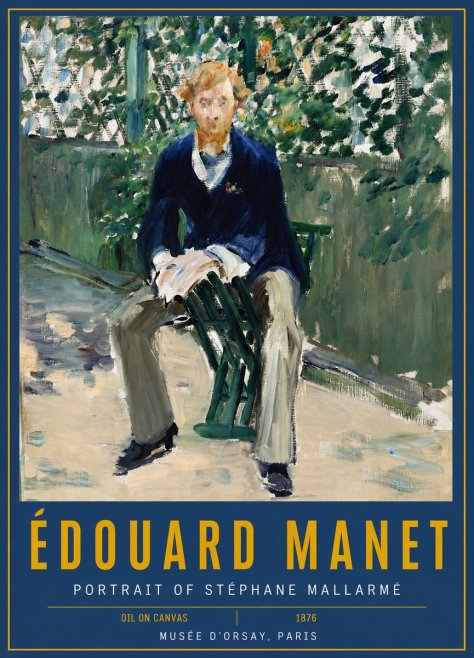 Édouard Manet Portrait of Stéphane Mallarmé II No2 - Poster