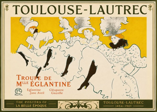 Toulouse-Lautrec Troupe De Mlle Églantine No4 - Poster