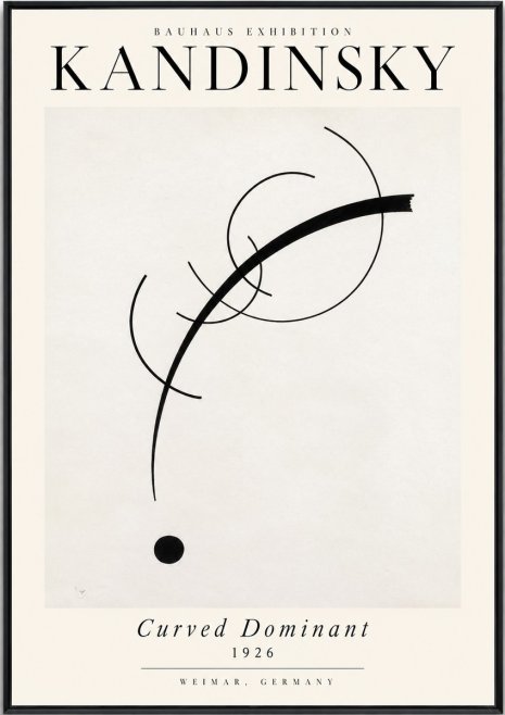 Kandinsky Curved Dominant No4 - Poster