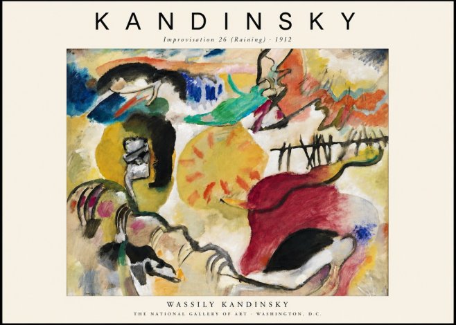 Kandinsky Improvisation 26 (Raining) No1 - Poster