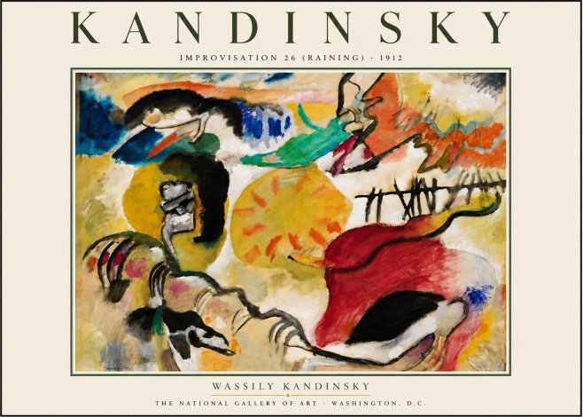 Kandinsky Improvisation 26 (Raining) No6 - Poster