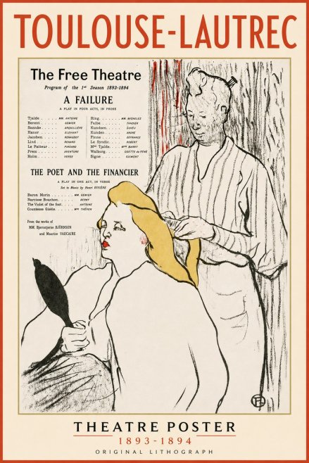 Toulouse-Lautrec Le Théâtre Libre - Une Faillite / Le Poète Et Le Financier No3 - Poster