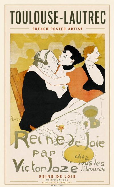 Toulouse-Lautrec Reine De Joie I No1 - Poster