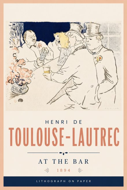 Toulouse-Lautrec At the Bar No4 - Poster