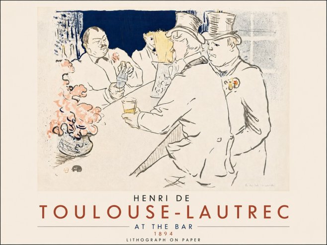 Toulouse-Lautrec At the Bar No6 - Poster