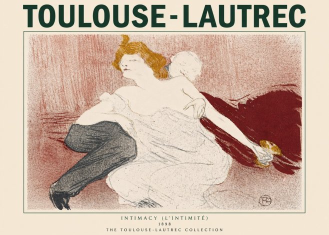 Toulouse-Lautrec Intimacy (L'intimité) No4 - Poster