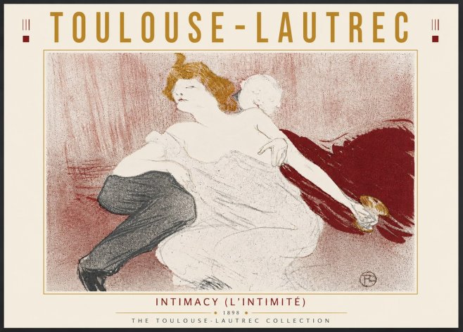 Toulouse-Lautrec Intimacy (L'intimité) No6 - Poster