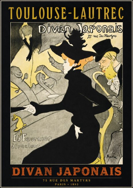 Toulouse-Lautrec Divan Japonais No2 - Poster
