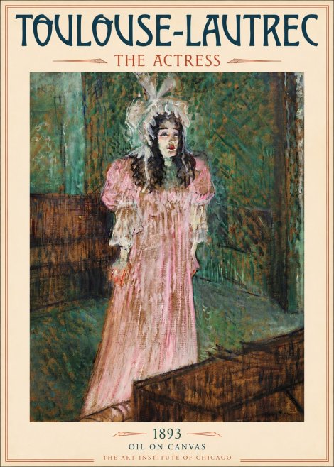 Toulouse-Lautrec The Actress No5 - Poster
