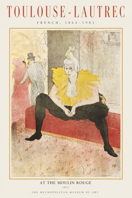 Toulouse-Lautrec At the Moulin Rouge X No1 - Poster