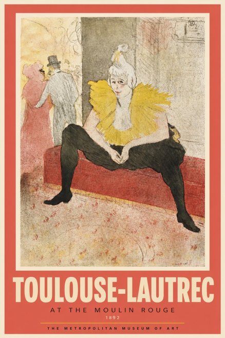 Toulouse-Lautrec At the Moulin Rouge X No2 - Poster