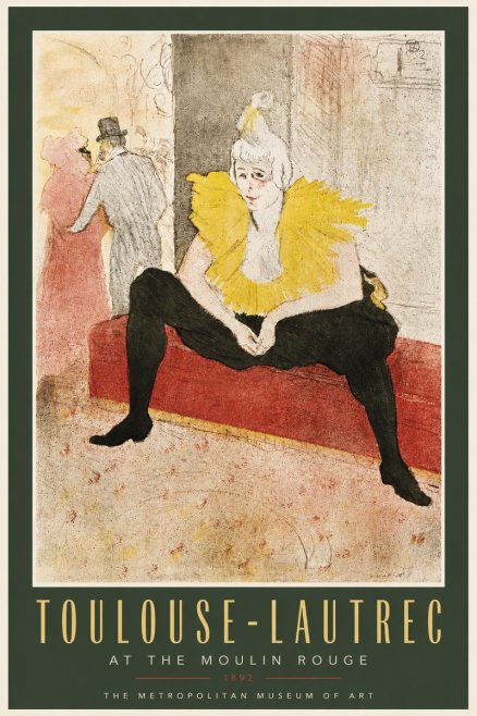 Toulouse-Lautrec At the Moulin Rouge X No5 - Poster