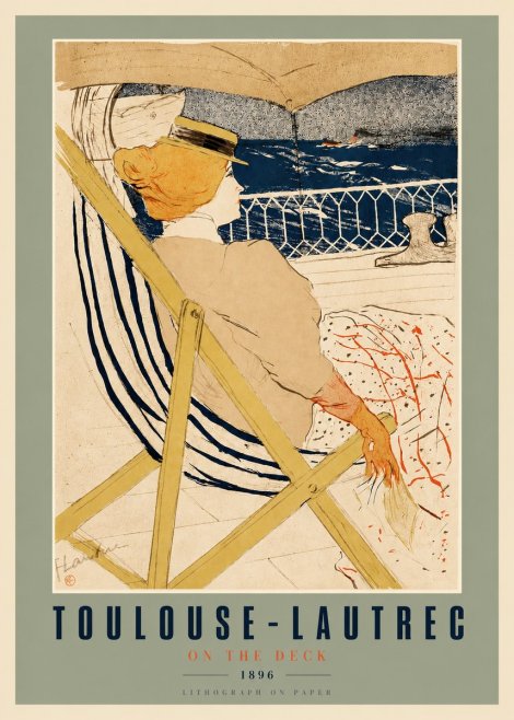 Toulouse-Lautrec On the Deck No3 - Poster
