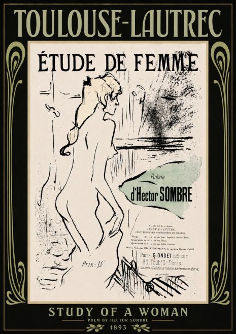 Toulouse-Lautrec Étude De Femme No6 - Poster