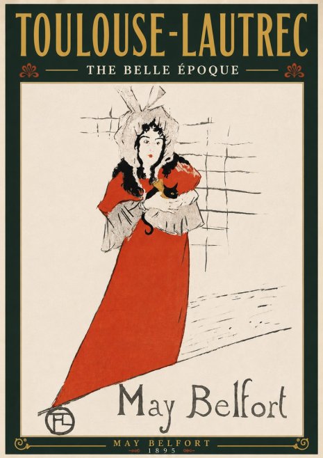 Toulouse-Lautrec May Belfort No6 - Poster