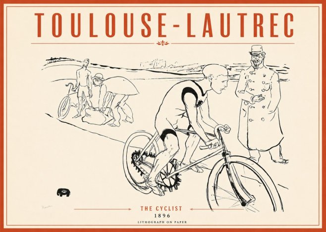 Toulouse-Lautrec The Cyclist No2 - Poster