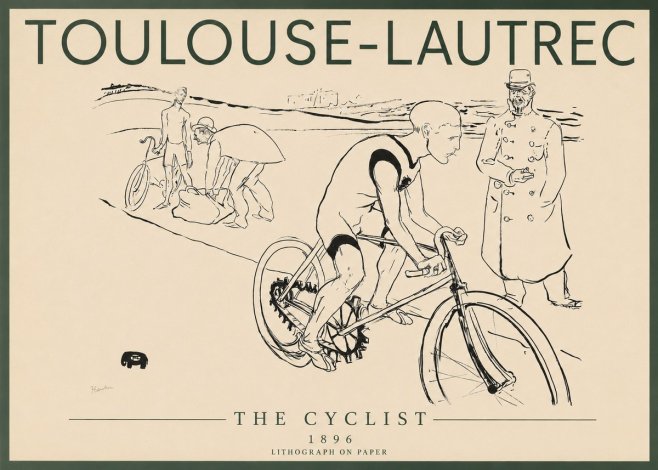 Toulouse-Lautrec The Cyclist No3 - Poster