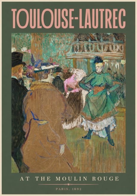 Toulouse-Lautrec At the Moulin Rouge XIII No2 - Poster