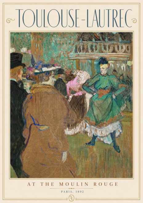 Toulouse-Lautrec At the Moulin Rouge XIII No3 - Poster