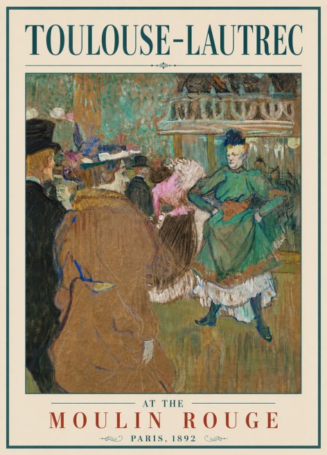 Toulouse-Lautrec At the Moulin Rouge XIII No6 - Poster