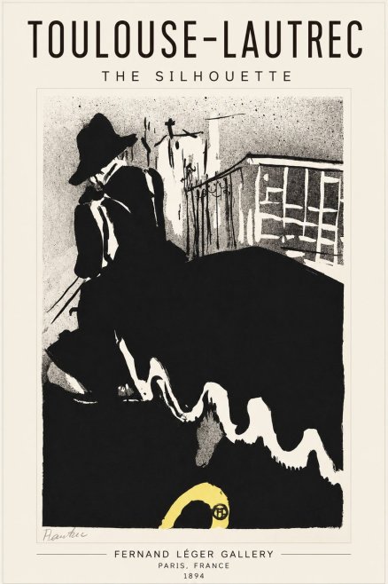 Toulouse-Lautrec The Silhouette No1 - Poster