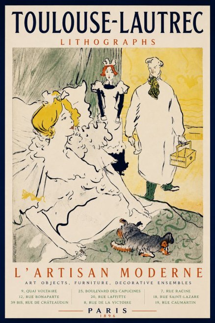 Toulouse-Lautrec L'artisan Moderne No3 - Poster