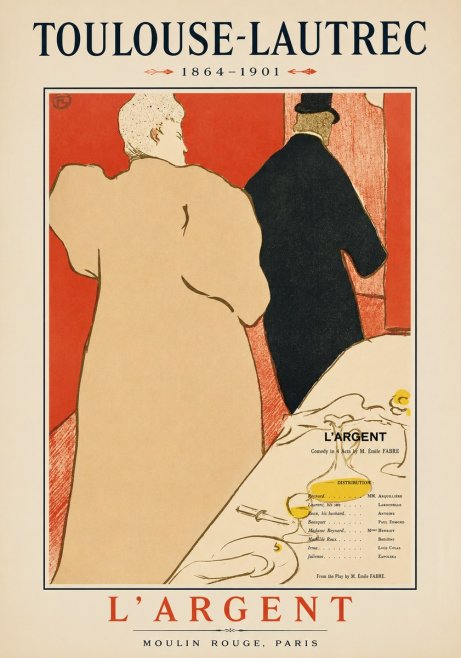 Toulouse-Lautrec L'argent No1 - Poster