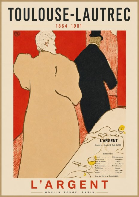 Toulouse-Lautrec L'argent No5 - Poster