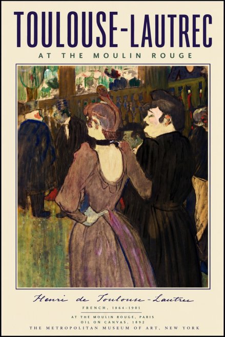 Toulouse-Lautrec At the Moulin Rouge XIV No4 - Poster