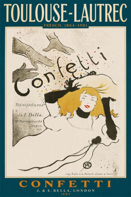 Toulouse-Lautrec Confetti No4 - Poster