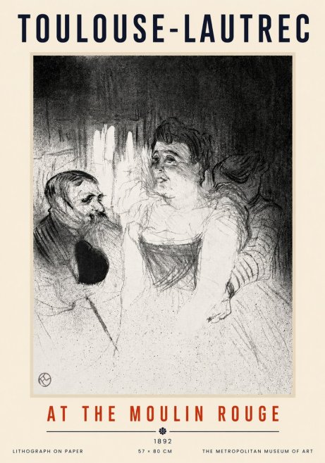Toulouse-Lautrec At the Moulin Rouge XVII No3 - Poster