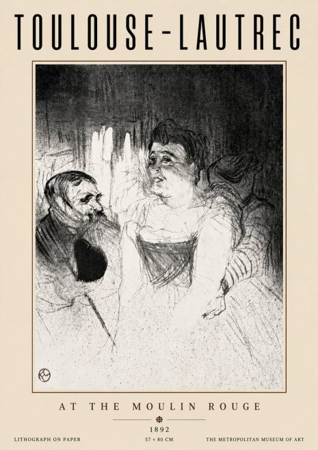 Toulouse-Lautrec At the Moulin Rouge XVII No5 - Poster