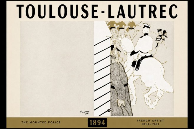 Toulouse-Lautrec The Mounted Police No2 - Poster